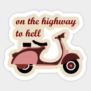 Highway to hell. Sticker